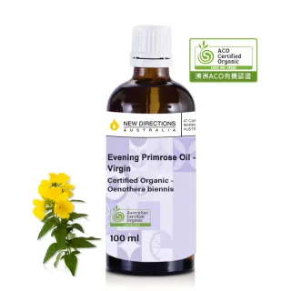 【NEW DIRECTIONS】ACO有機初榨月見草油100ml(玻璃瓶裝-澳洲原裝進口新方向按摩油保濕油基礎油基底油)
