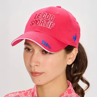 【LE COQ SPORTIF 公雞】高爾夫系列.女款粉紅色運動可愛帽子多色選擇防曬帽子 QLW0J100