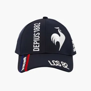 【LE COQ SPORTIF 公雞】高爾夫系列.男款深藍色自由鳥設計時尚舒適高爾夫服飾帽子 QGW0J012