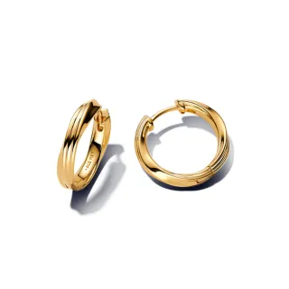 【Pandora 官方直營】自然流沙旋紋耳環圈