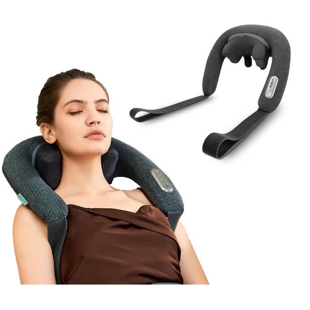  Medisana NM 900 肩頸按摩機採用指壓式按摩方式，專為肩部、大腿、小腿、腰部、手臂及背部設計，提供深度舒緩按摩體驗。內建溫熱功能，促進血液迴圈，緩解肌肉疲勞。支援充電式及插電式兩用電源，尺寸39.8x34x17 cm，重量僅2.43 kg，便於攜帶。適用100-240V電壓，最大功率11.1V 2200mAh，保固1年。中國製造，灰色系設計，適合日常居家或辦公使用，提升生活舒適度。 