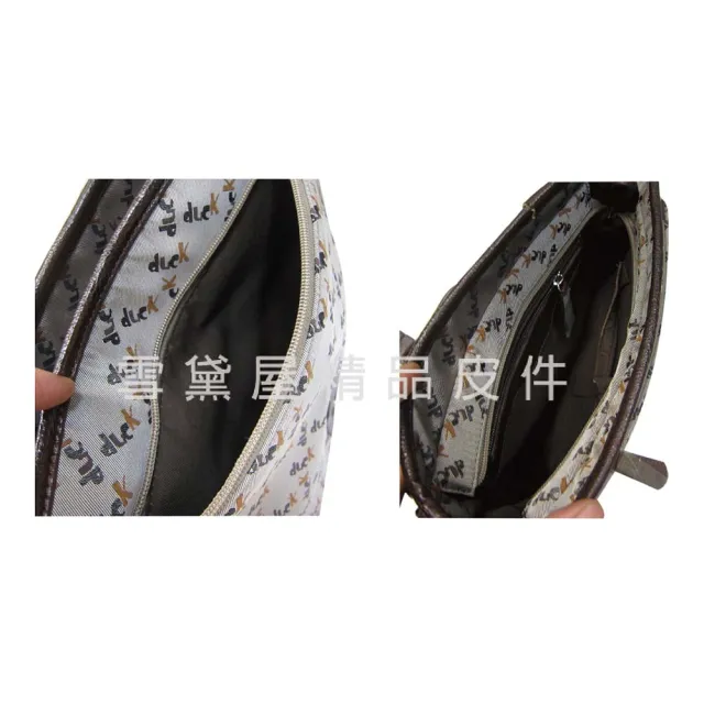 【SNOW.bagshop】雙11 休閒 肩側包 中容量 進口緹花布 +100%牛皮革材質 隨身品 肩背 斜側背