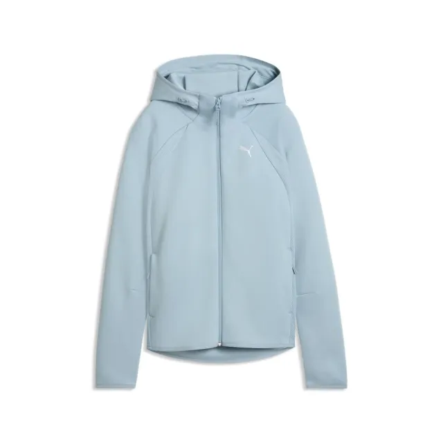【PUMA】基本系列Evostripe連帽外套 女性 69189847(海沫綠)