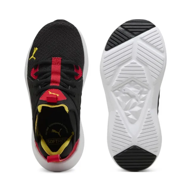 【PUMA】Soft Enzo NXT PS 休閒運動鞋 孩童 19557126(童鞋 休閒鞋  黑色)