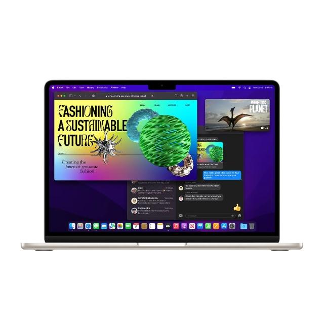 【Apple】A+級福利品 MacBook Air 13吋 2022 M2晶片 8核心CPU 8核心GPU 16G RAM/256G SSD(A2681)