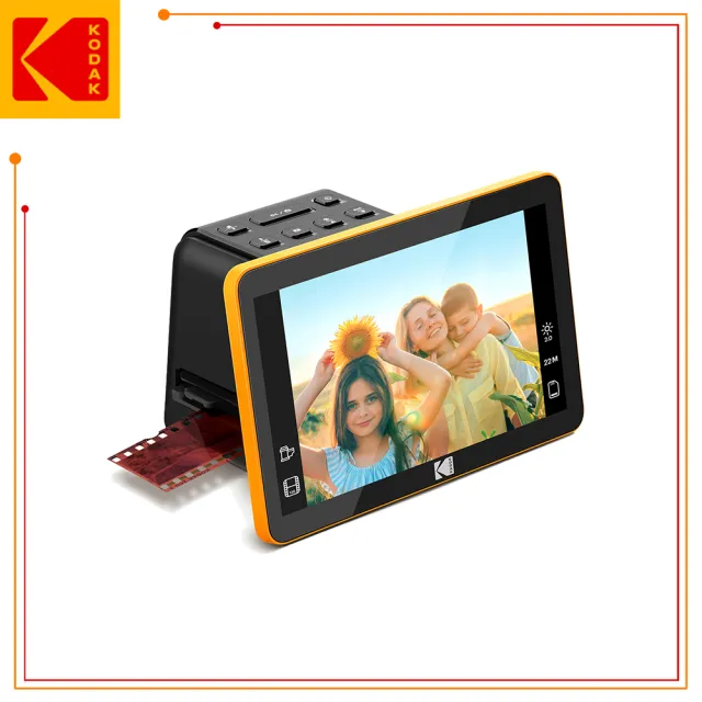 【Kodak 柯達】7吋LED螢幕式 底片掃描機 RODFS70 幻燈片/菲林數位化(東城代理商公司貨)