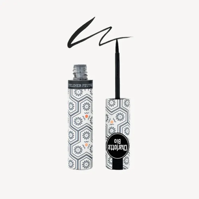 【CHARLOTTE BIO】有機眼線液 Felt Tip Eyeliner 柔滑精準 自然描繪 黑色 棕色(4ml)