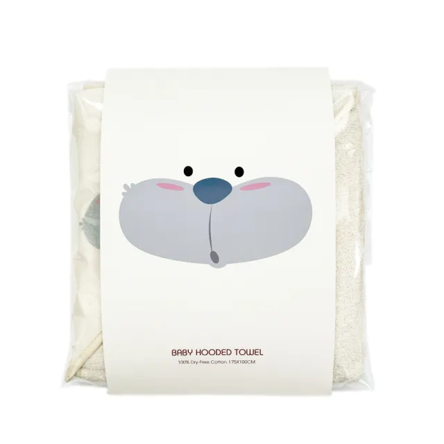 【Nizio】新生兒連帽圍裙浴巾(4種花色)