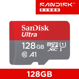 【SanDisk 晟碟】Ultra microSDXC UHS-I 記憶卡128G(公司貨)
