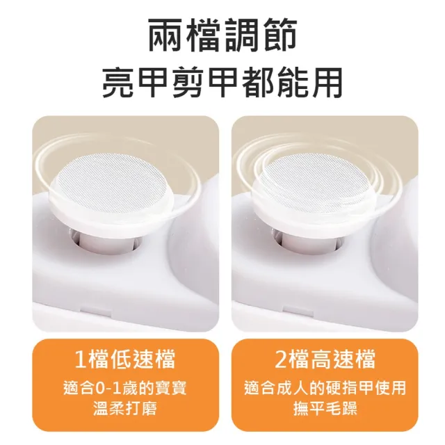 【ROYAL LIFE 皇室生活】電動指甲修剪磨甲機-升級款 2入組(磨甲器/電動指甲剪/電動美甲/安全電動修剪)