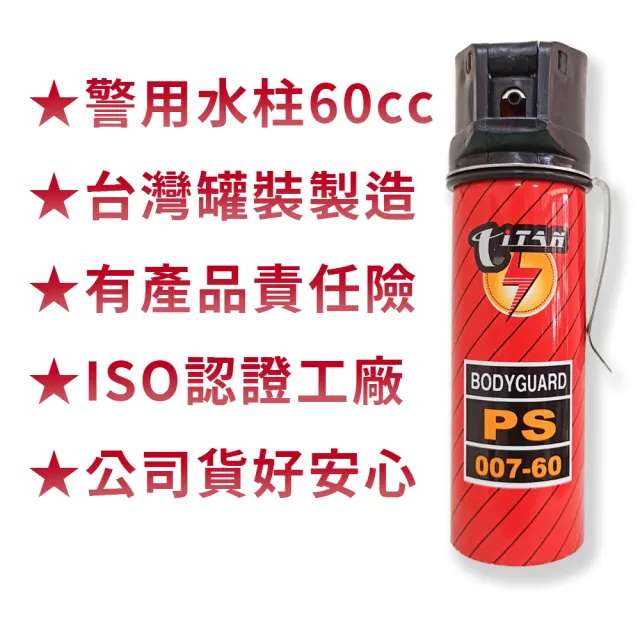 警用鎮暴水柱 辣椒水防身噴霧(SE-1060A 背夾式)安全開關