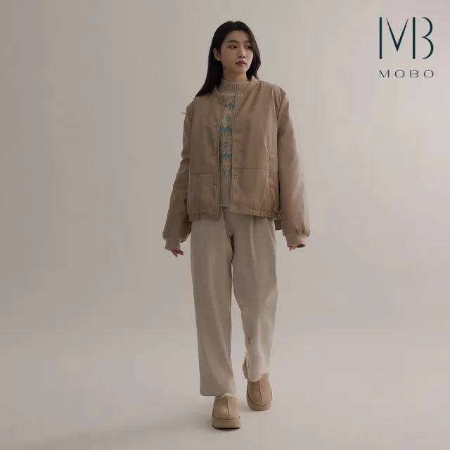 【MO-BO】質感內鋪棉皮外套