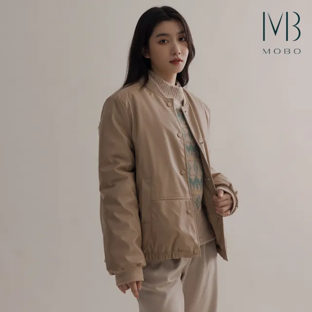 【MO-BO】質感內鋪棉皮外套