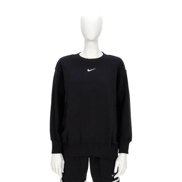 【NIKE 耐吉】AS W NSW PHNX FLC OS Crew 女款 黑色 運動 休閒 長袖 上衣 DQ5734-010