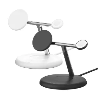 【BELKIN】BoostCharge Pro Qi2 3合1無線充電座 15W(WIZ023)