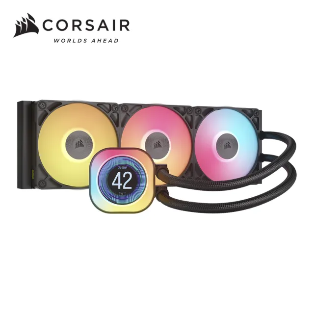 【CORSAIR 海盜船】iCUE LINK TITAN LCD 360 RGB CPU水冷散熱器(黑色)