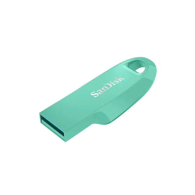 【SanDisk 晟碟】Ultra Curve USB 3.2 隨身碟青蘋果綠 128GB(公司貨)