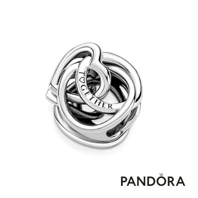 【Pandora 潘多拉】永恆親情圓環與心形串飾