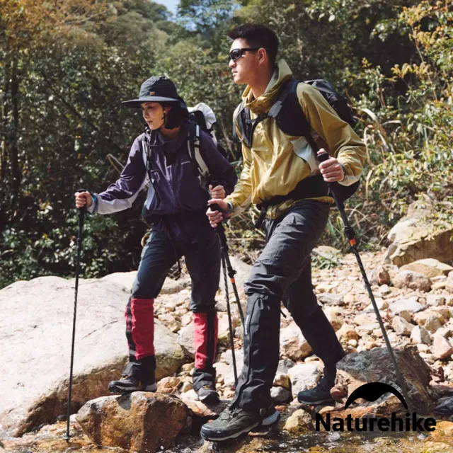 【Naturehike】超值2入組 長風Pro鋁合金五節折疊登山杖 DS013(台灣總代理公司貨)