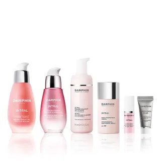【DARPHIN 朵法】全效舒緩精華50ml+全效舒緩修護安瓶30ml+全效舒緩潔面慕絲125ml
