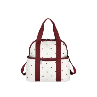 【Lesportsac】輕量材質 兩用後背包(2442 野莓甜心)