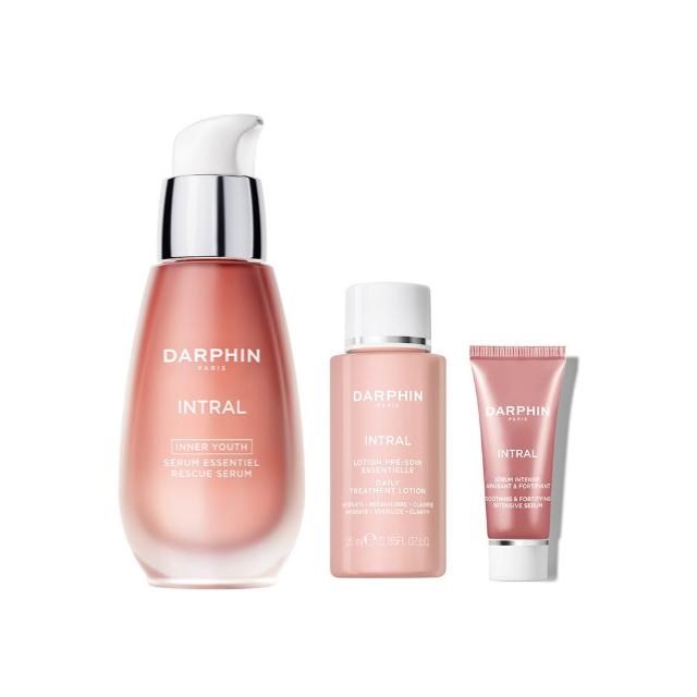 【DARPHIN 朵法】粉紅美力療癒入門組(全效舒緩精華30ml+保濕平衡露25ml+修護安瓶5ml)