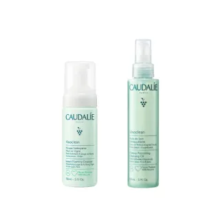 【CAUDALIE 歐緹麗】卸妝潔膚套裝(全效卸妝潔顏油150ml+潔面幕斯 150ml)