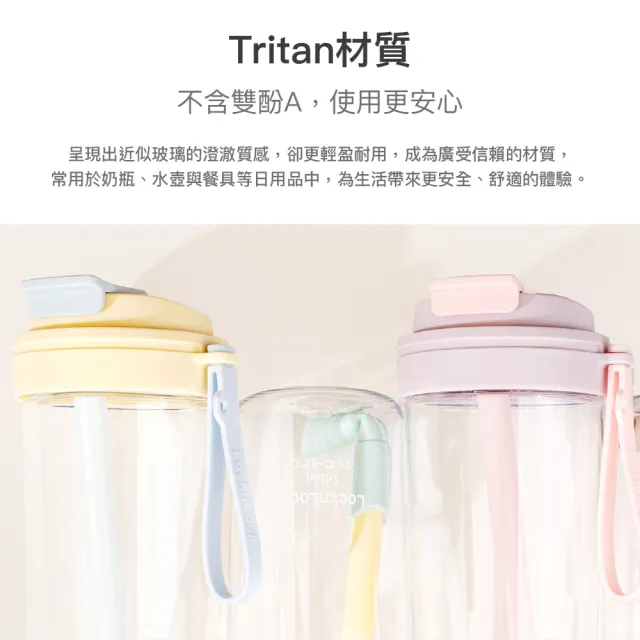 【LocknLock 樂扣樂扣】官方直營 嚼對FUN飲掀蓋吸管杯 850ml(吸管杯/掀蓋/Tritan/多色任選)