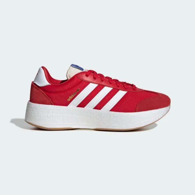 【adidas 愛迪達】愛迪達 City RNR 男 休閒鞋 舒適 紅 白(JI0835)