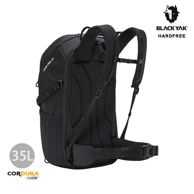 【BLACKYAK】HARDFREE 35L後背包[黑色]BYEB2NBF01(登山 高耐磨 雙肩包 大空間 後背包 附防雨罩)