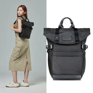 【deya】官方直營 cross 小摺後背包 黑色(輕量後背包 防潑水 適用於通勤族 單車族)