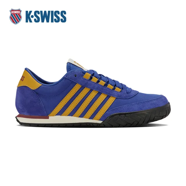 【K-SWISS】時尚運動鞋 VINTAGE TRAINER T 休閒 男鞋 藍黃色 09463-482-M