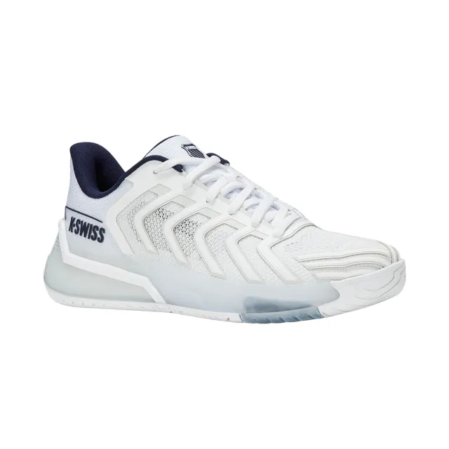【K-SWISS】專業網球鞋 ULTRA SHOT 4 運動 匹克球 男鞋  白藍色 04437-111-M