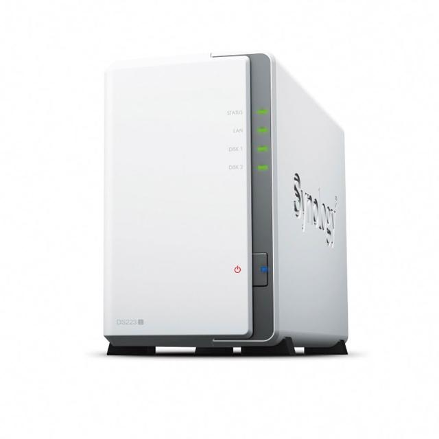 【Synology 群暉科技】搭4TBx2★DS223j 2Bay NAS 網路儲存伺服器+內接硬碟(HAT3300-4T)