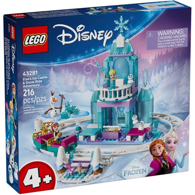 【LEGO 樂高】43281 迪士尼系列 - 艾莎的冰雪城堡和雪橇大冒險