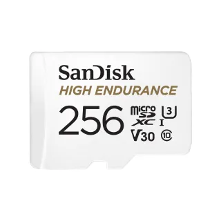 【SanDisk 晟碟】行車記錄器/監控專用High Endurance microSD 記憶卡 256GB(公司貨)