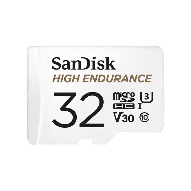 【SanDisk 晟碟】行車記錄器/監控專用High Endurance microSD 記憶卡 32GB(公司貨)