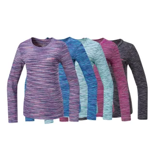 【Mountneer 山林】女排汗保暖圓領上衣-S-2L-52P16(長袖/休閒上衣/保暖)