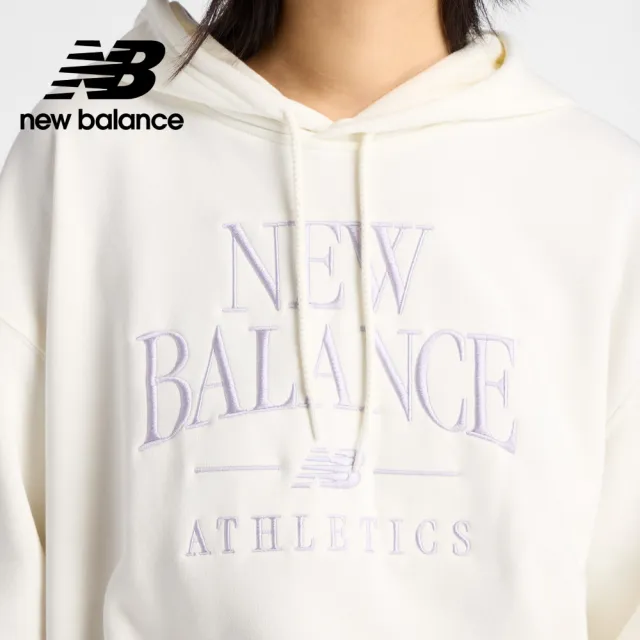 【NEW BALANCE】NB 帽T_女性_灰/米杏_WT61C00MABR_WT61C00MAHH_WT61C00MSST(美版 版型偏大)