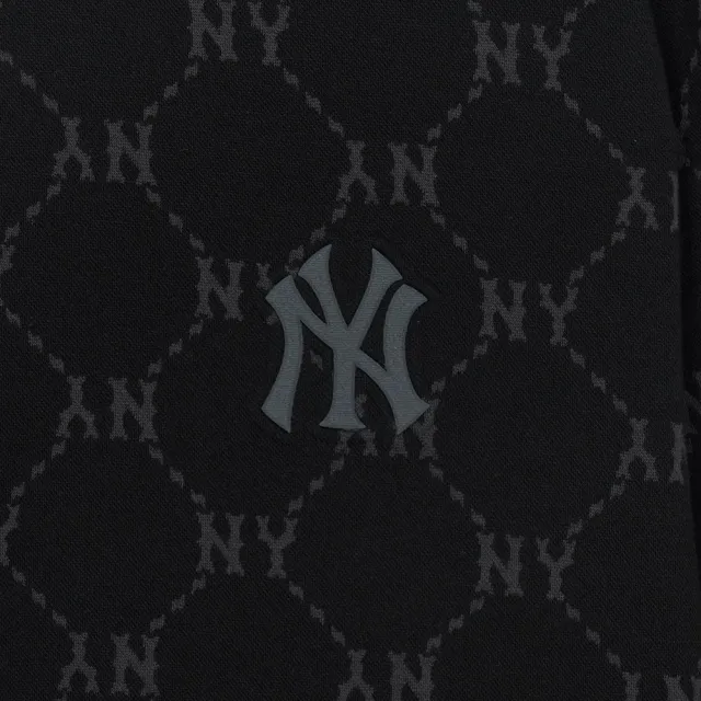 【MLB】小Logo長袖大學T Monogram系列 紐約洋基隊(3AMTM1254-50BKS)