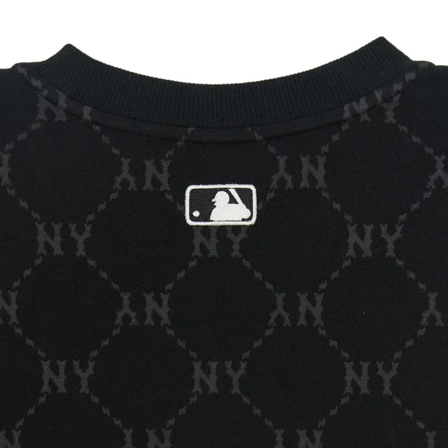 【MLB】小Logo長袖大學T Monogram系列 紐約洋基隊(3AMTM1254-50BKS)