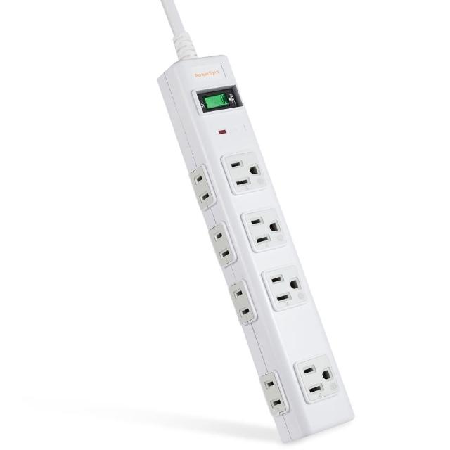 【PowerSync 群加】3P+2P 8孔強力磁鐵延長線 / 1.8M(PWS-EAMS1818)