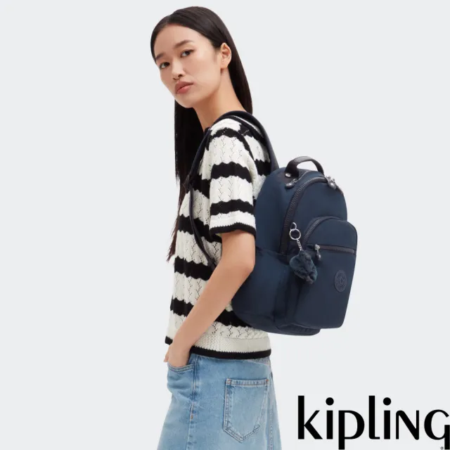 【KIPLING】『首爾包』碧海深藍機能手提後背包-SEOUL S 女包