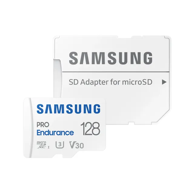 【Samsung 三星】PRO Endurance microSDHC U3 V10 128GB 高耐用記憶卡(MB-MJ128KA/APC)