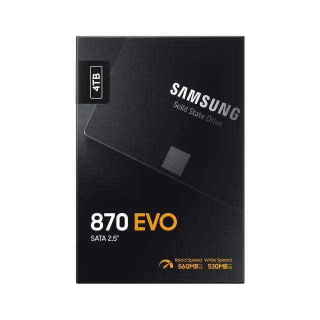 【Samsung 三星】870 EVO 4TB SATA SSD固態硬碟 TLC(MZ-77E4T0BW)