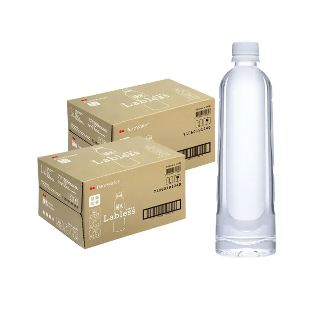 【泰山】純水無標籤版600mlx2箱共48入(官方直營)