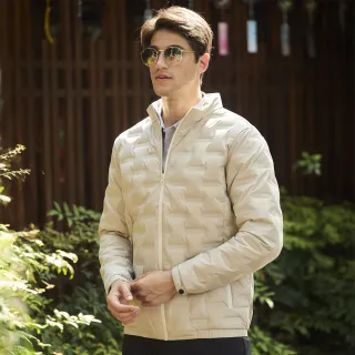 【ATUNAS 歐都納】男款HEAT CORE蓄熱保暖連帽羽絨外套(A1GA2526M灰卡/防潑水/防風/休閒/旅遊/百搭款)