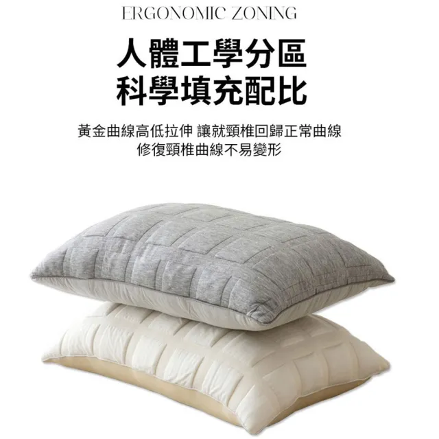 【NATURALLY JOJO】買1送1 石墨烯豆腐格舒眠枕(石墨烯枕/豆腐枕/舒眠枕/枕頭)
