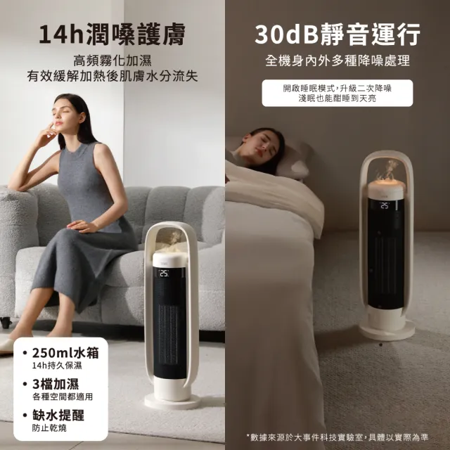 【SOTHING 向物】加濕冷暖陶瓷電暖器/暖氣機/電暖爐/暖風機-行星 (語音/遙控/米家APP/自動擺頭/暖風扇)