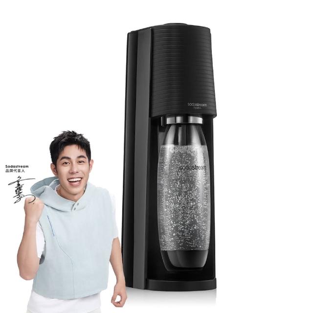 【Sodastream】TERRA 自動扣瓶氣泡水機(黑)